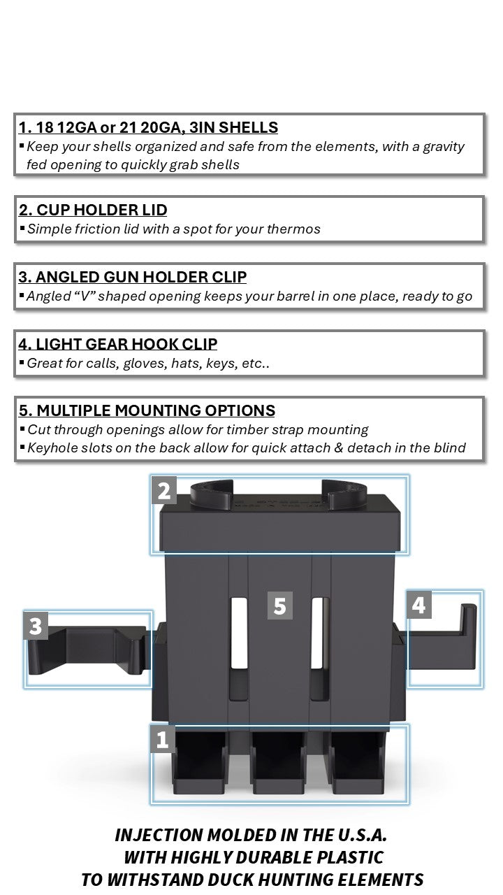 The SteelBox | Waterfowl Hunting Shell Holder & Organizer